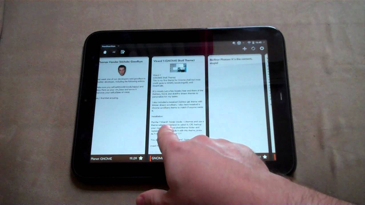 Google Reader Apps für WebOS und das HP Touchpad im Vergleich