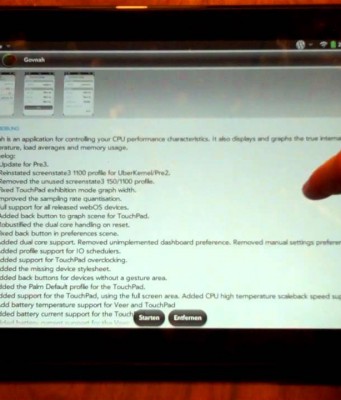 HP Touchpad mit dem Uberkernel auf 1,5Ghz übertakten