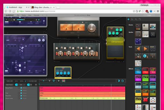 Audiotool Webseite