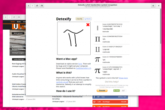 Detexify LaTeX