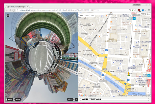 Streetview Stereographic