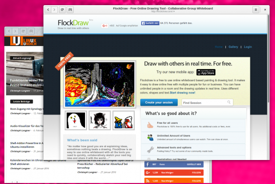 Flockdraw im Browser
