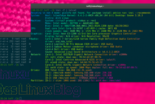 Inxi unter Arch Linux