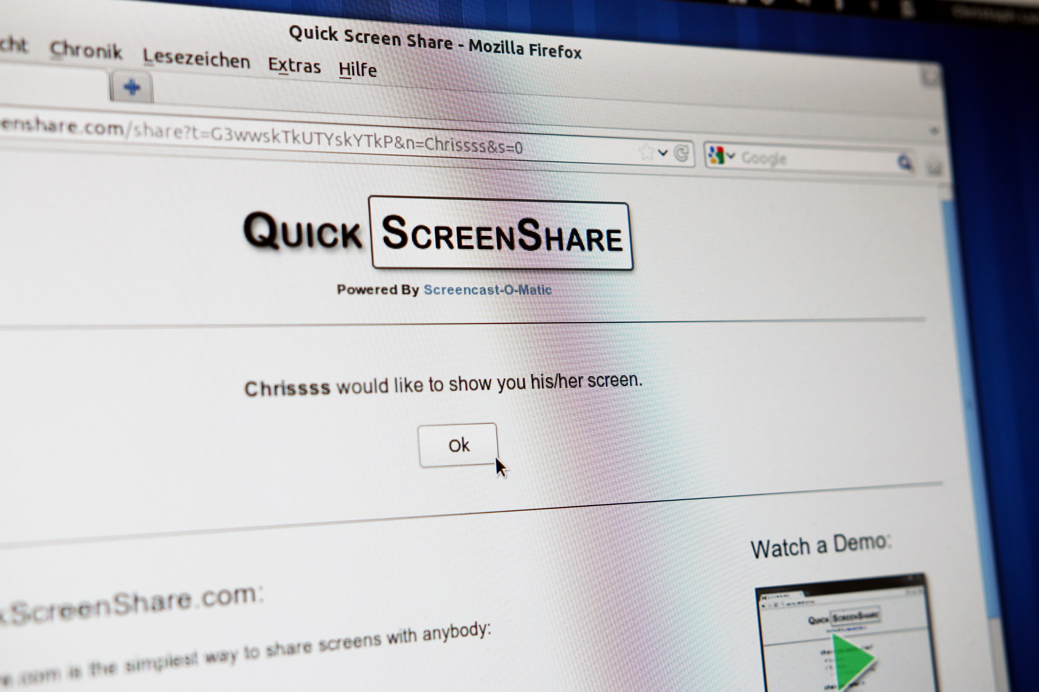 Plattformunabhängiger Remote-Desktop über den Browser: QuickScreenShare.com