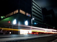 Apple Store at Night
