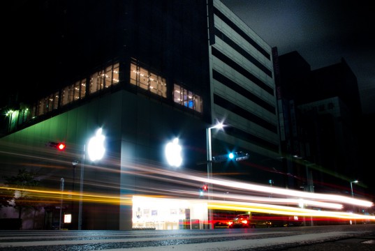 Apple Store at Night