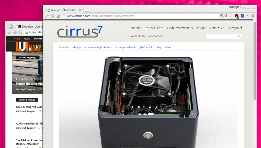 Cirrus7 One Homepage
