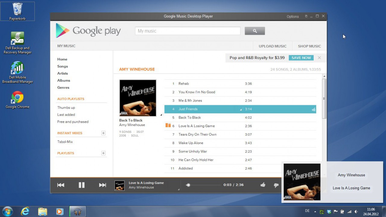 Google Music Desktop Player für Windows und Linux Linux und Ich
