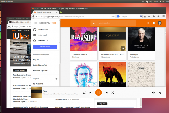 Ubuntu Google Play Music