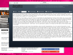 Zerobin von Linuxundich gehostet