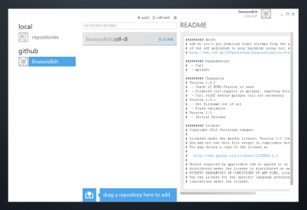 Offizieller GitHub-Client für Windows – Linux und Ich