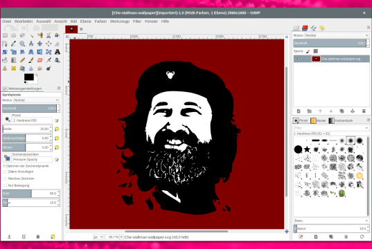 Gimp im Einfenstermodus unter Linux