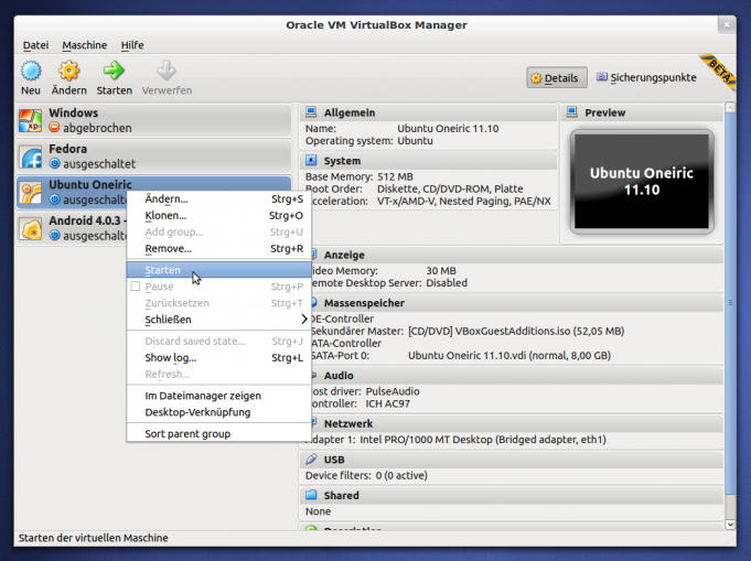how to use virtualbox drag and drop