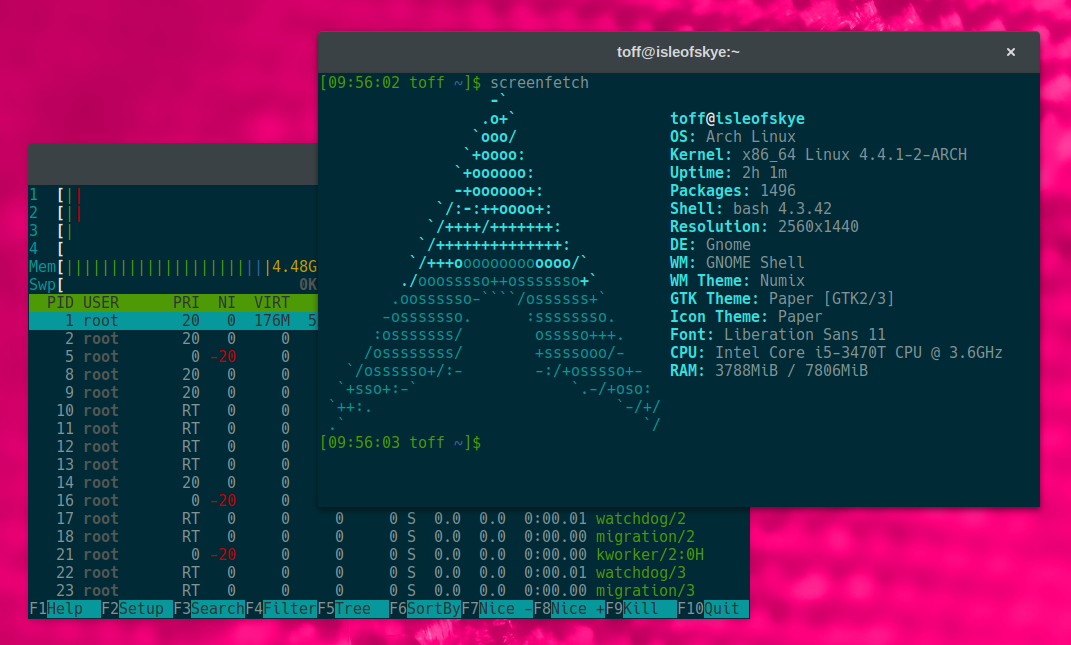 LinuxBanner und einfache SysStats in ASCIIArt mit Linuxlogo und