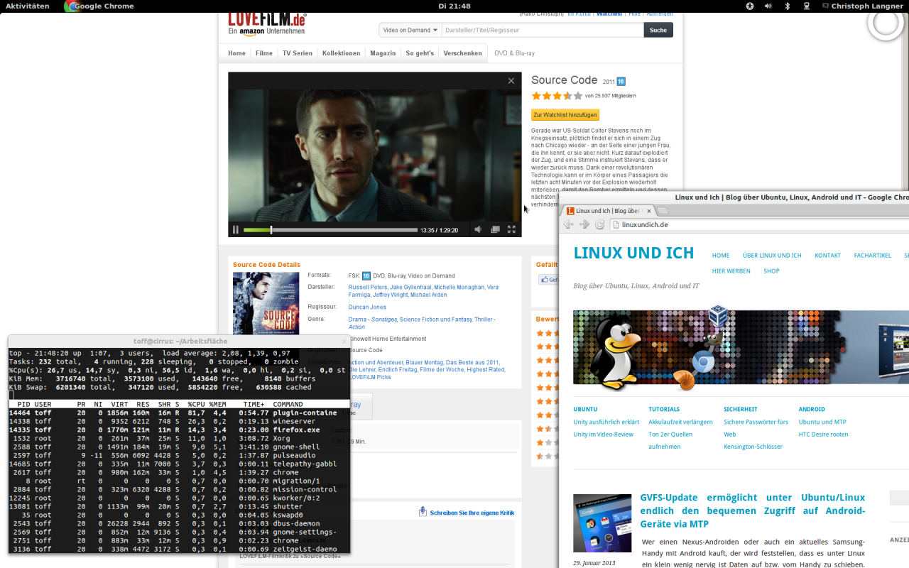 Was mit Maxdome funktioniert, klappt auch mit Lovefilm.