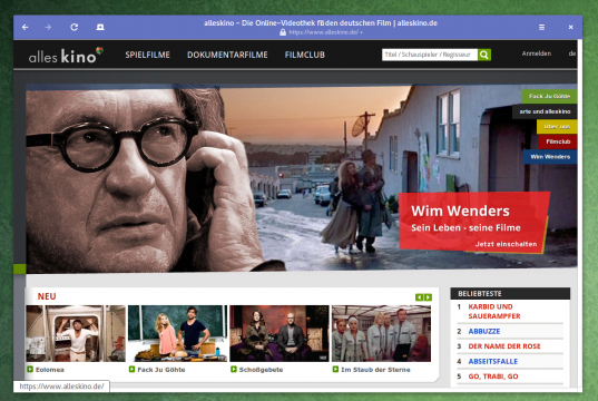 alleskino unter Linux