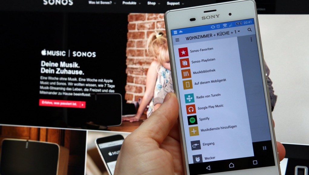 Sonos.net mit Android