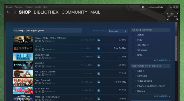 Steam unter Linux