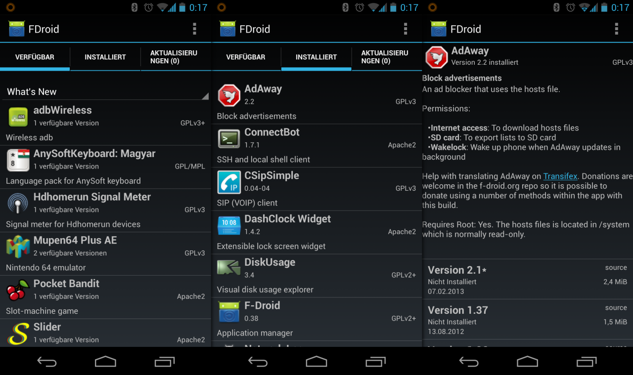 F-Droid ist ein alternativer Market für Android, der sich komplett Open-Source-Apps verschrieben hat.