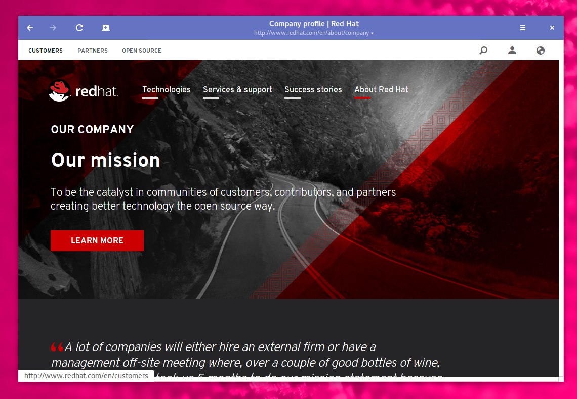 Redhat Linux Homepage