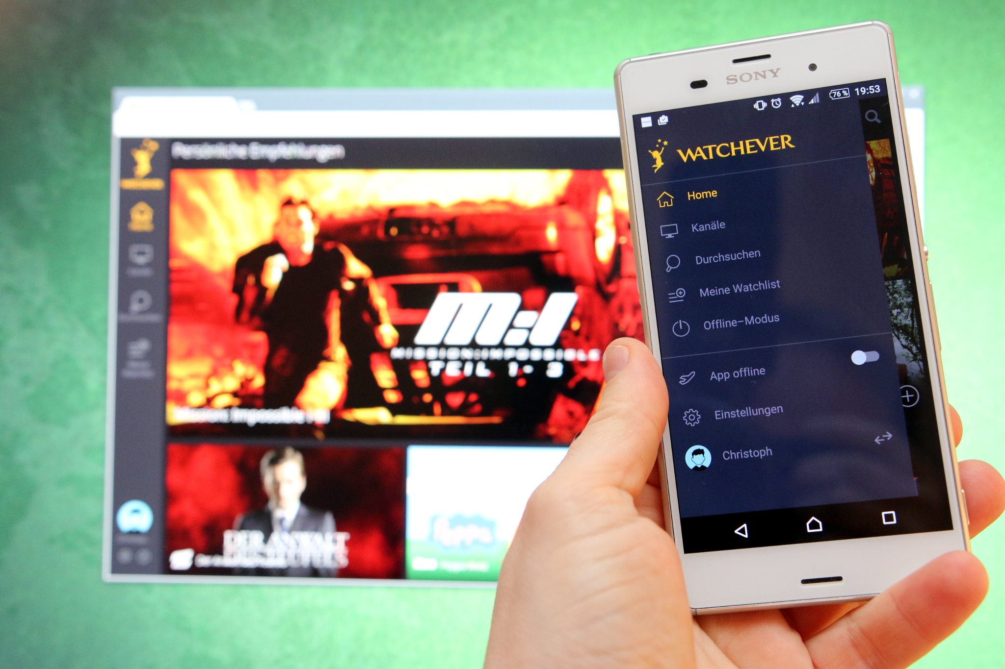 Watchever auf Android