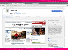 Glimpse zeigt mobile Webseiten per Bild-in-Bild in Chrome an Glimpse für Chrome