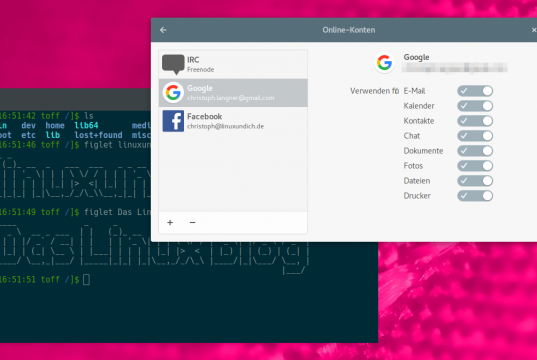 Google Konten Gnome