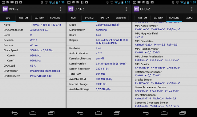 CPU-Z ist als erste Beta jetzt auch für Android erschienen.