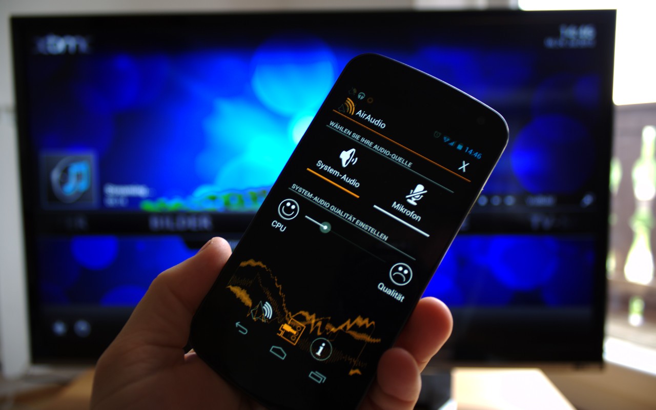 AirAudio streamt die komplette Audio-Ausgabe zum XBMC-Mediacenter.