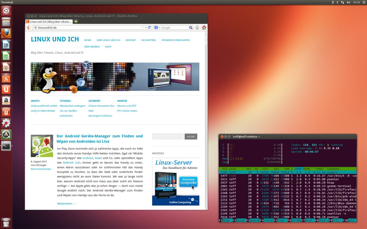 Andere Linux-Distributionen werden auf Wunsch auf dem Gerät installiert.