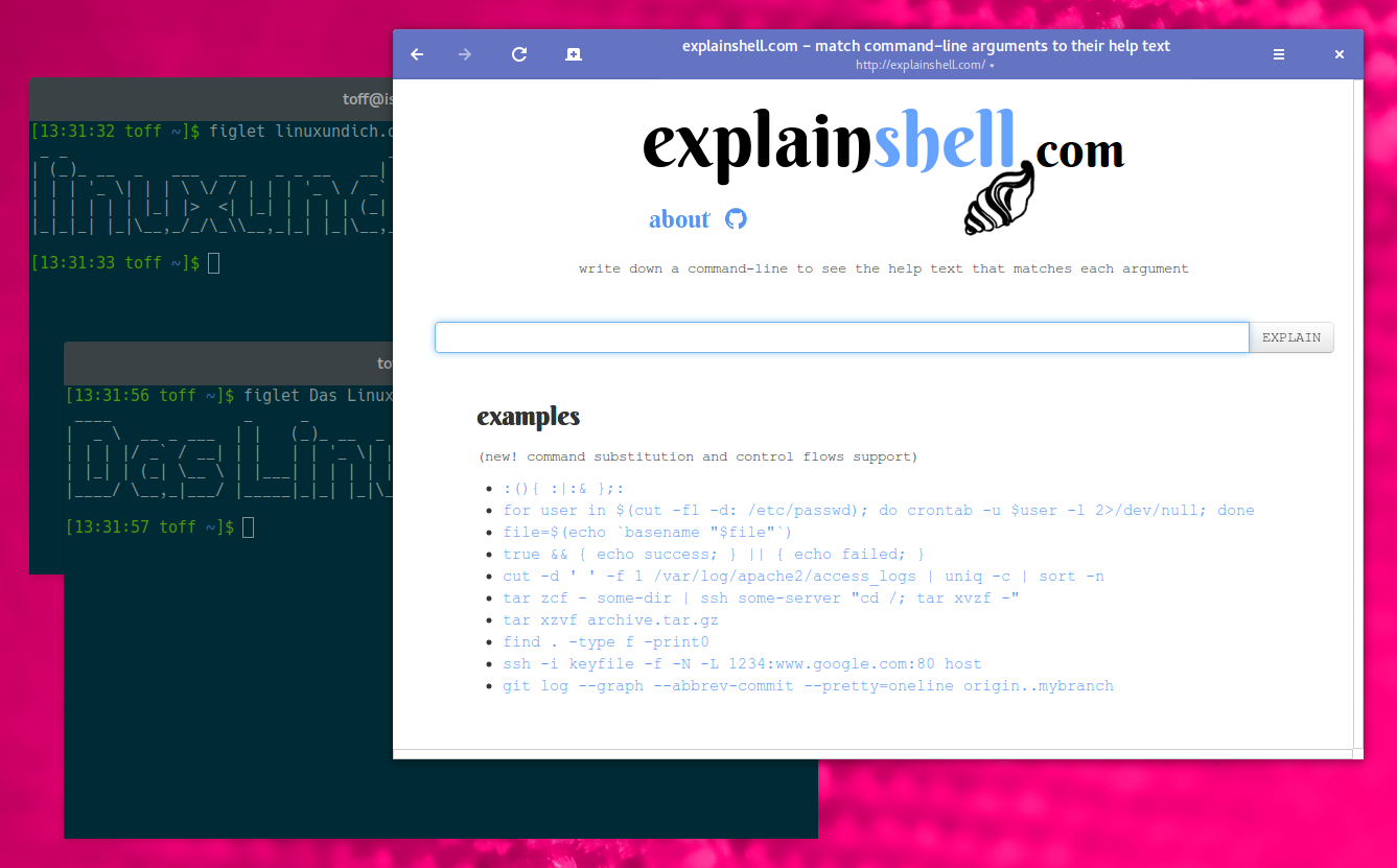 Linktipp: explainshell.com erklärt Shell-Befehle für Linux
