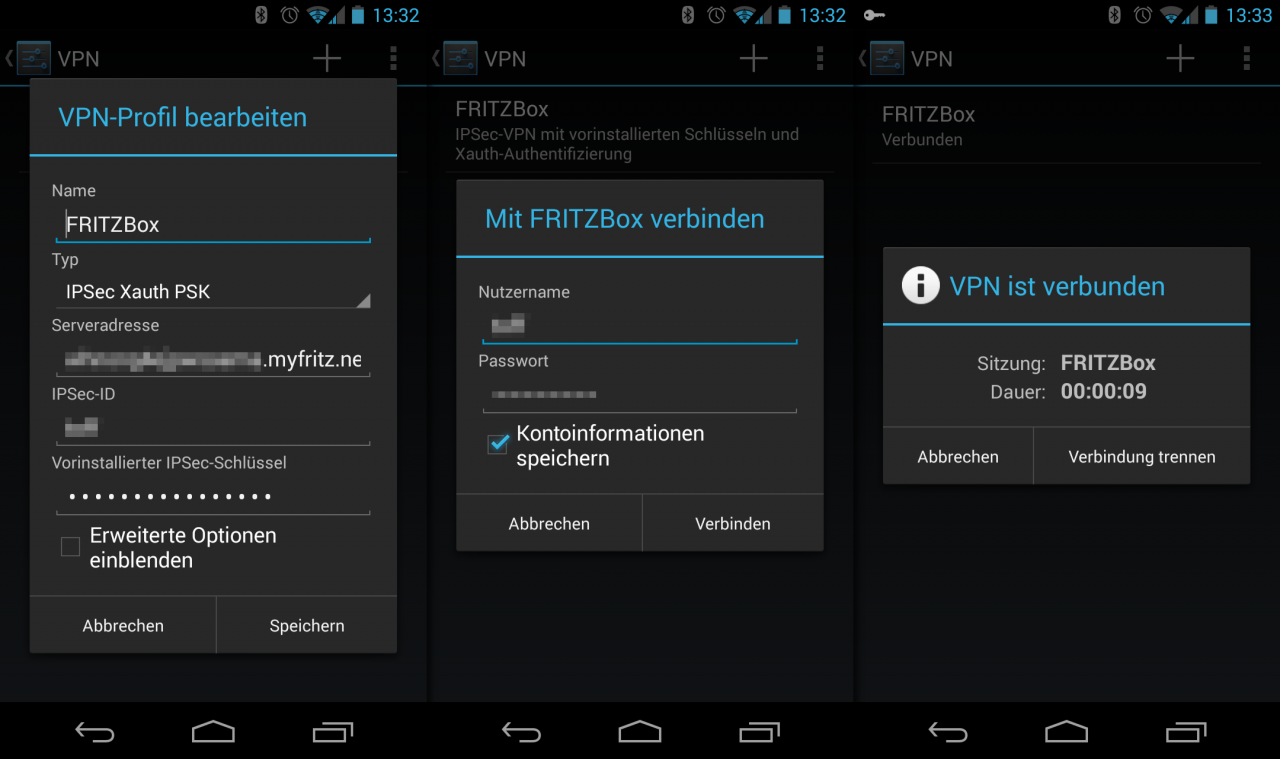 Die neue Weboberfläche macht nun auch das Einrichten des FRITZ!Box-VPNs unter Android einfacher.