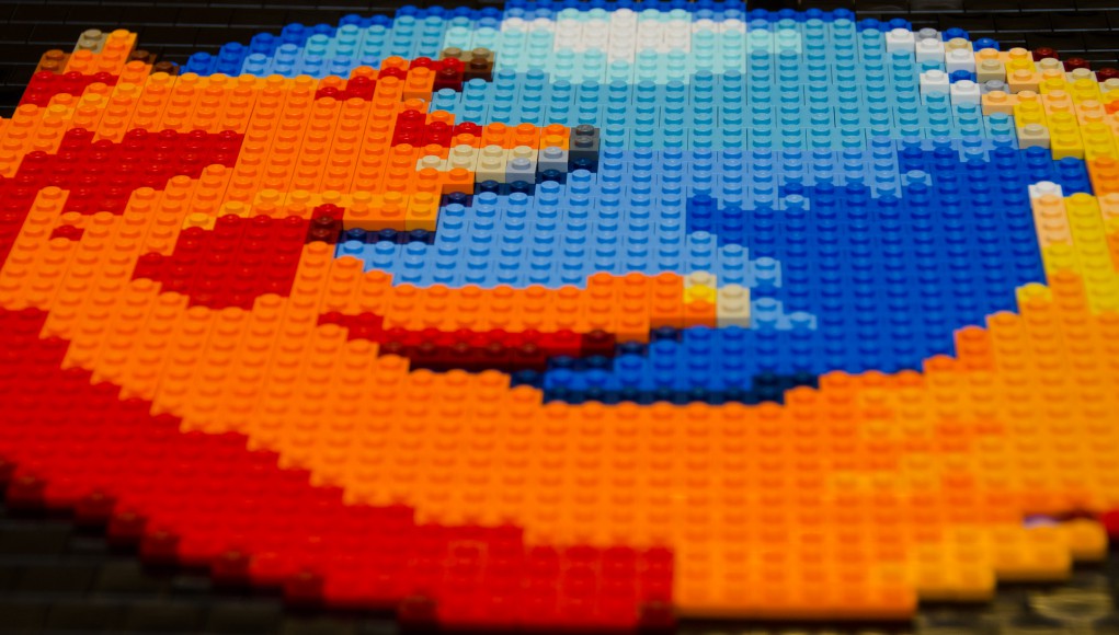 Firefox-Logo aus Lego