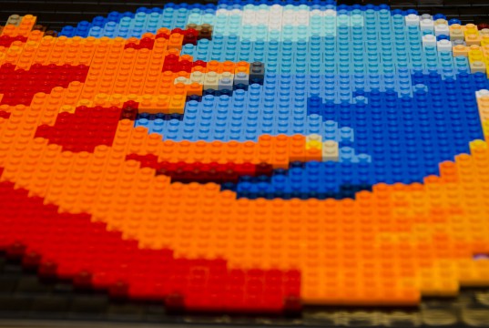 Firefox-Logo aus Lego