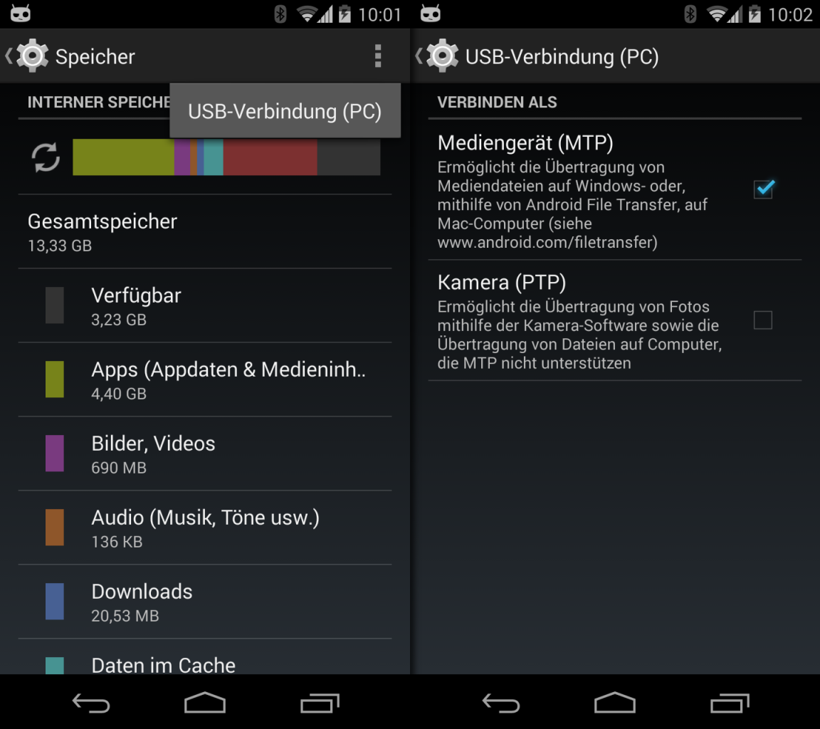 Unter Arch Linux und GNOME mit GVFSMTP auf AndroidHandys zugreifen
