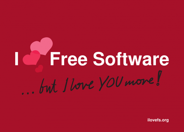 Heute ist der I love Free Software-Tag 2014