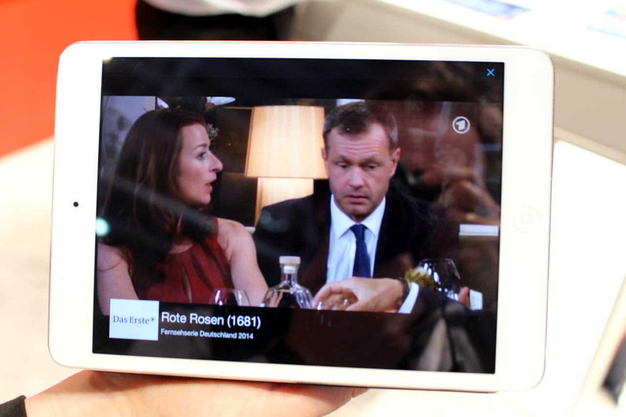 Hier sieht man die FRITZ!App TV auf dem iPad, sie wird es auch für Android geben.