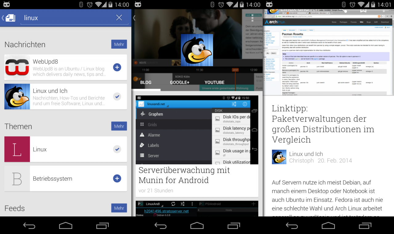 Linux und Ich bei Google Play Kiosk.
