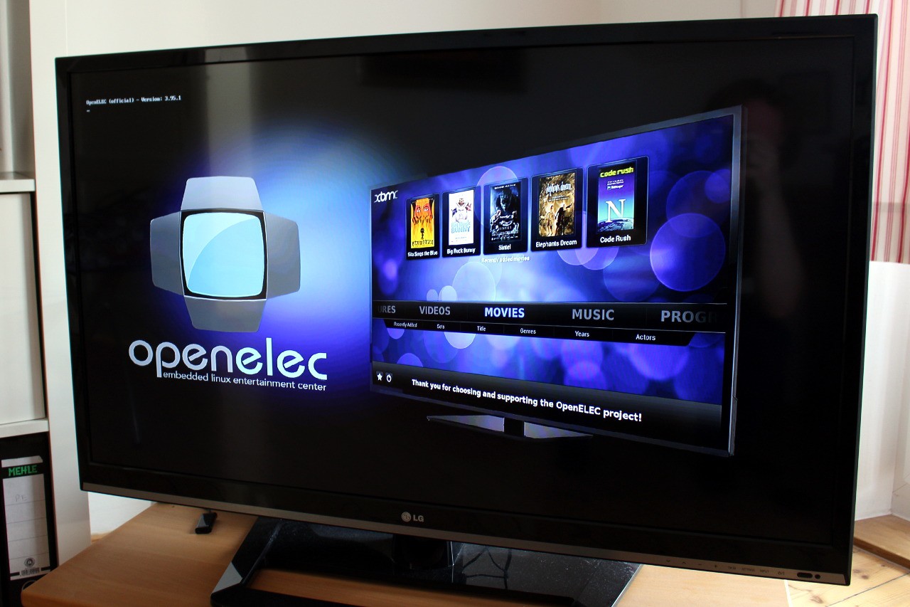 Der Raspberry Pi macht zusammen mit OpenELEC jeden TV zum Smart-TV.