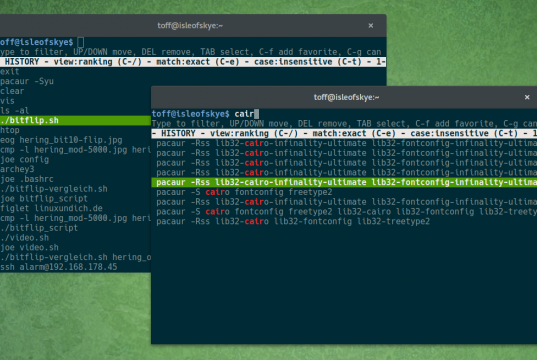 Shell History Suggest Box
