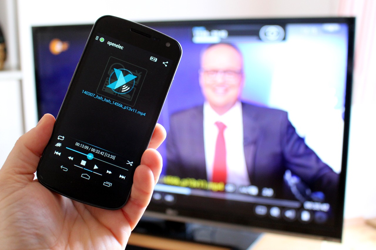 Mit Yatse lässt sich die Wiedergabe vom Handy aus kontrollieren.