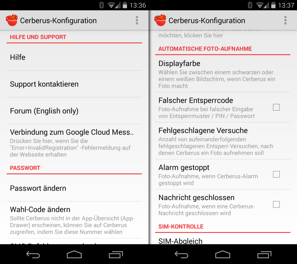 Cerbersus lässt sich im Gegensatz zu den meisten anderen Sicherheitslösungen für Android auch direkt ins ROM des Handys flashen.