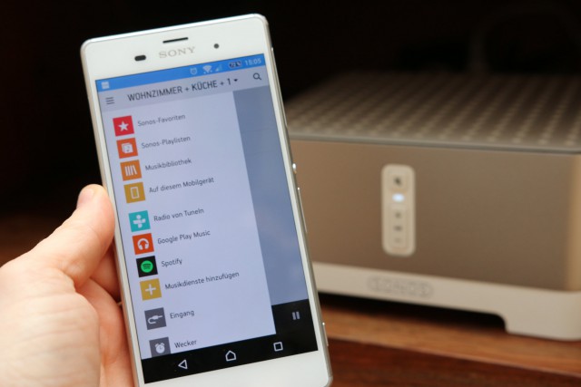 Die Sonos-App für Android kann es jetzt auch mit Google Music und All Inclusive