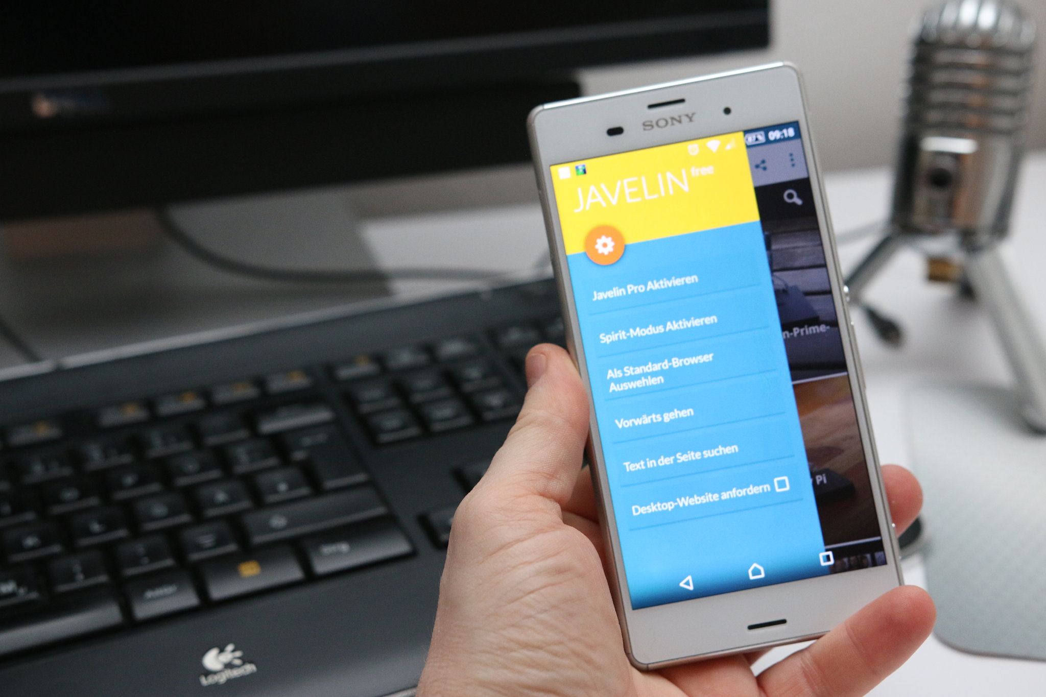 Javelin Browser für Android mit Adblocker, Anti-Zensur-Proxy und Readability-Mode