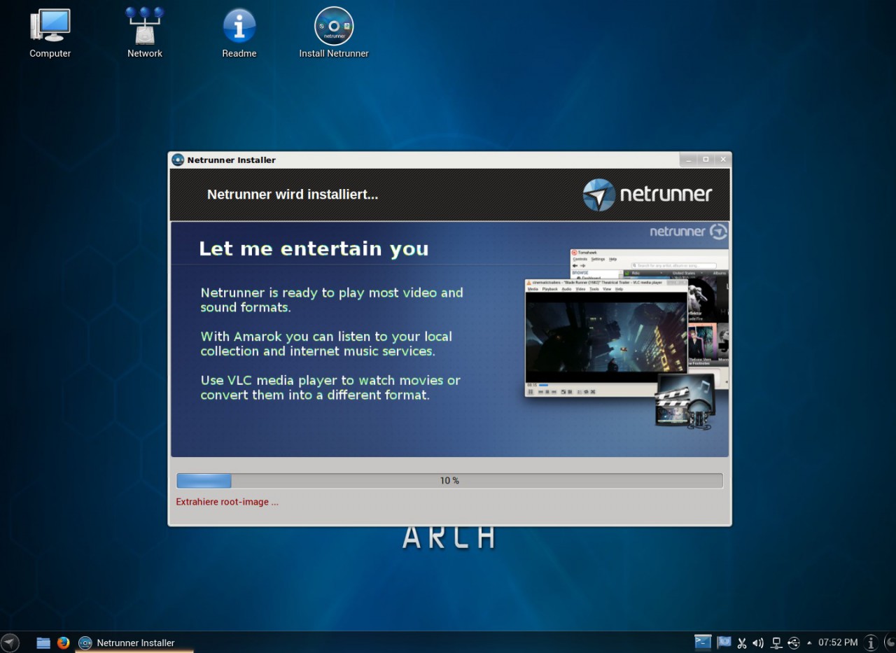 Die Installationsroutine bannt Netrunner schnell auf die Platte.