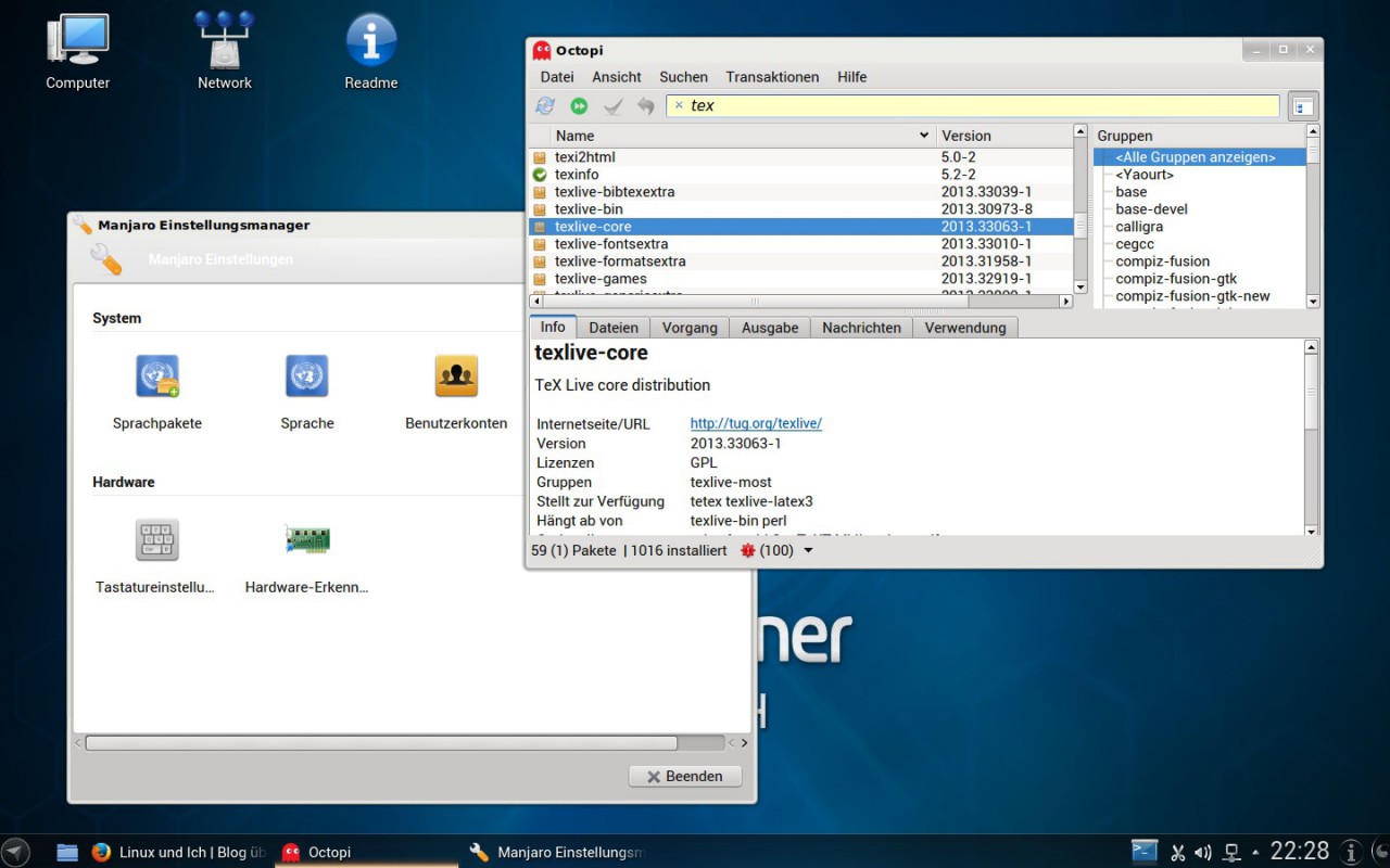 Netrunner übernimmt das Werkzeug zum Einrichten des Systems von Manjaro.