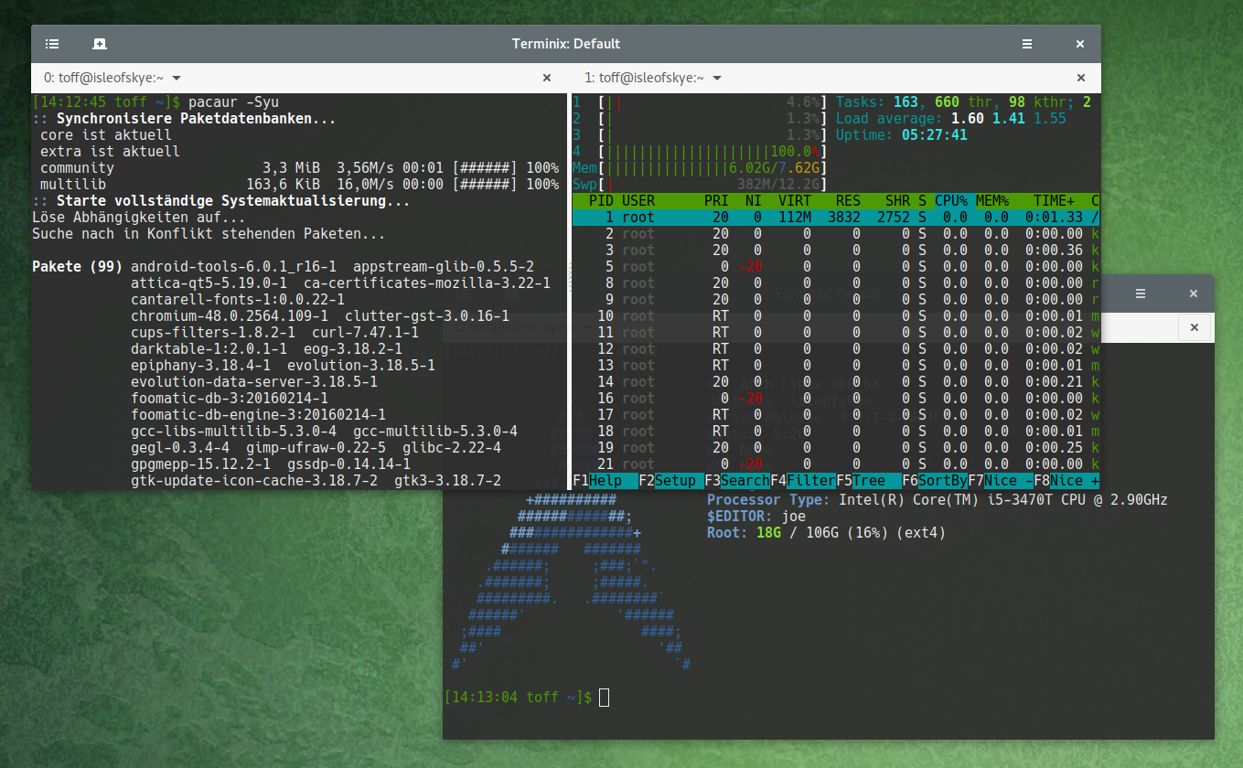 Dateikonflikte bei PacmanUpdates in Arch Linux lösen Linux und Ich