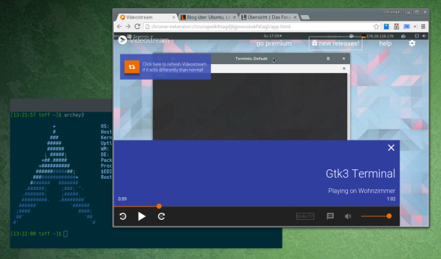 Videostream lädt beliebig codierte Videos auf den Chromecast