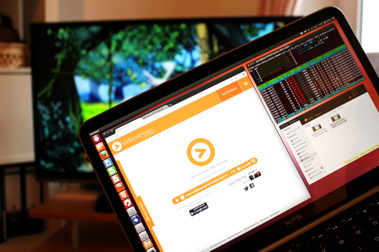 Bick Buck Bunny als OGG-Video auf den Chromecast gestreamt.