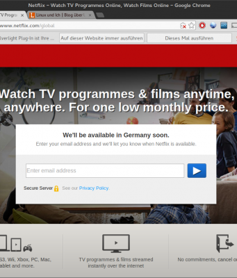 Netflix kommt nach Deutschland… Was ist mit Linux?